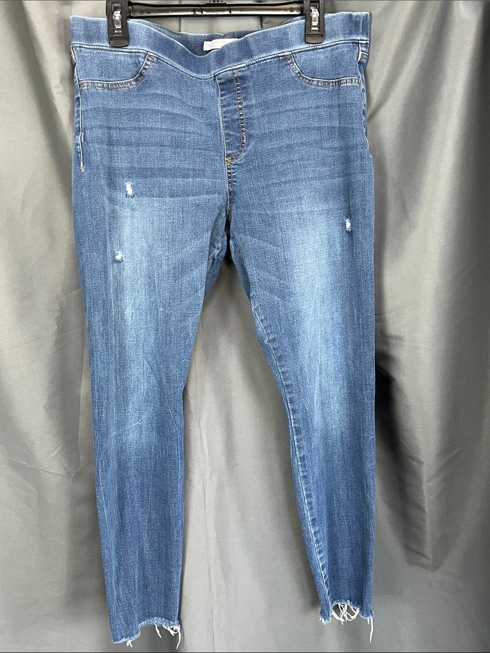 LC Lauren Conrad Medium Blue Distressed Jeggings